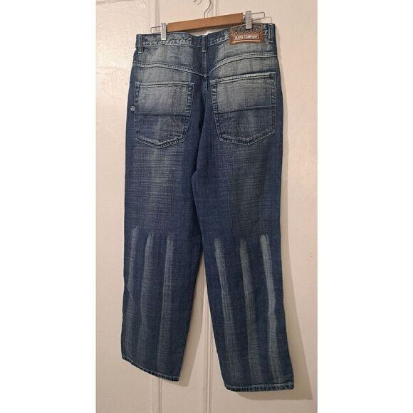 Focus vintage Mens Size 34×32 Baggy Grunge Y2k Look Jeans Denim Blue - Picture 4 of 9
